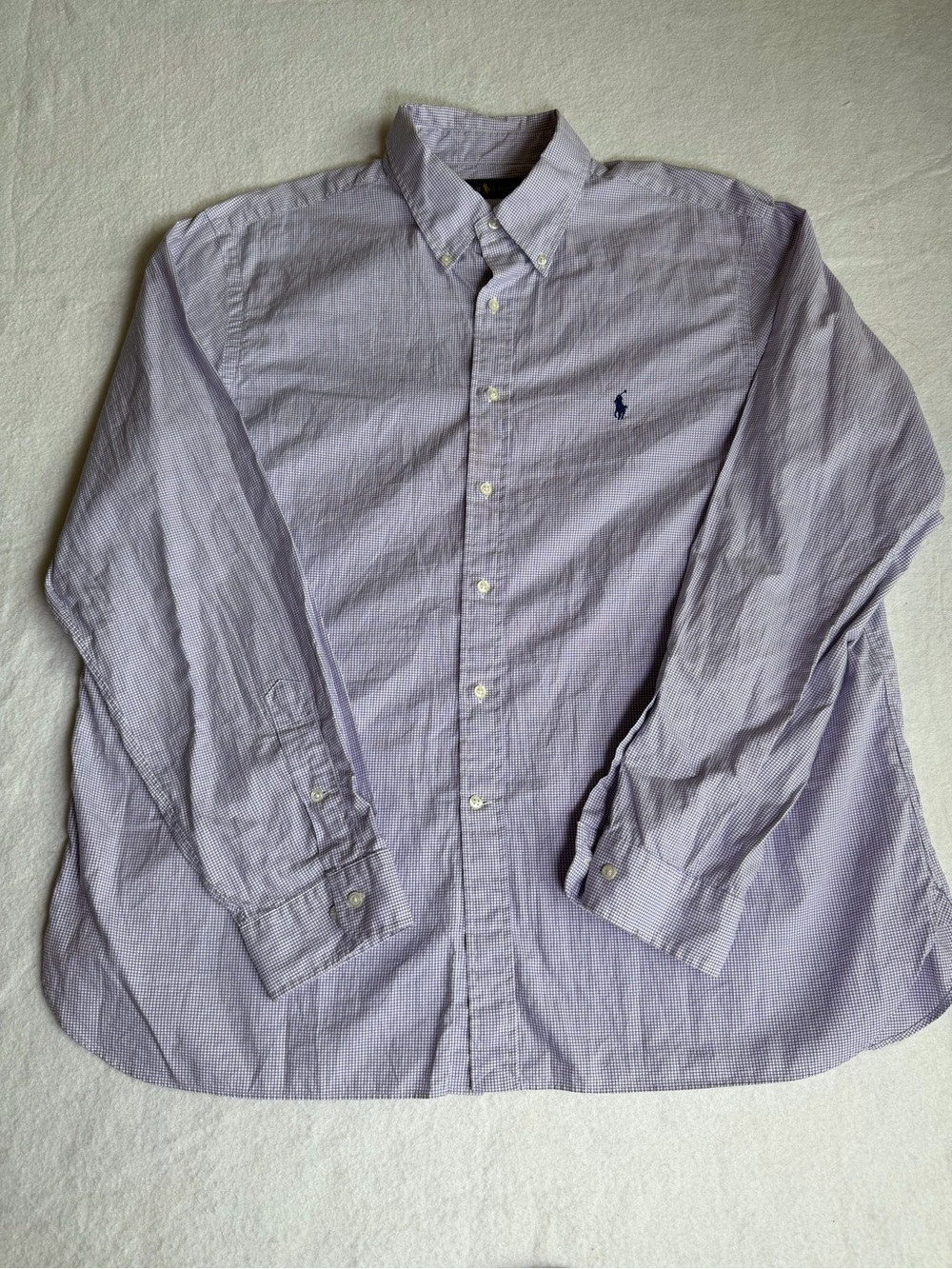 Ralph Lauren Light Lavender Button-Down Shirt XL 18 Men’s